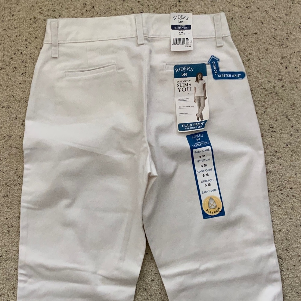 Riders by Lee Jeans, 6M, White, NWT - Picture 3 of 5